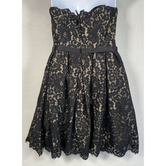 Robert Rodriguez Neiman Marcus Womens Jun Party Dress Size 2 Black Lace - Picture 6 of 9